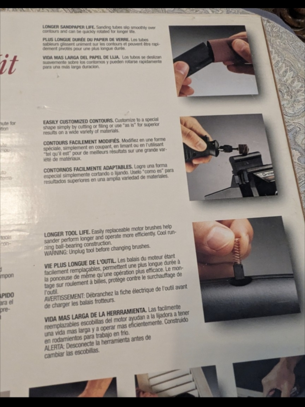 Vintage Factory Sealed New Old Stock Dremel Contour Sander Kit #6000 - Picture 6 of 11